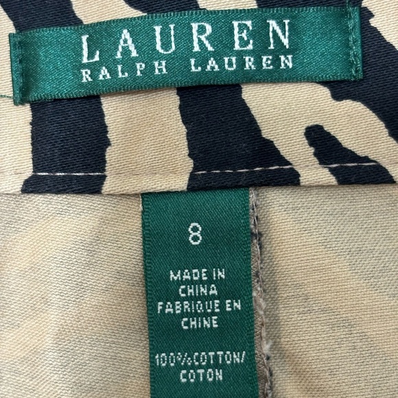 Lauren Ralph Lauren Zebra Stripes Pencil Mini Skirt Size 8 - Picture 3 of 3